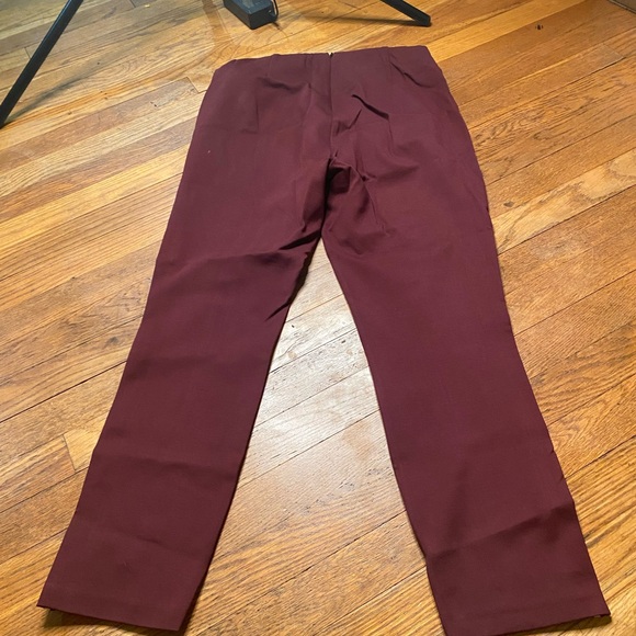 rag & bone Burgundy Side-Stripe Tailored Pants – Size 10 - Picture 8 of 9